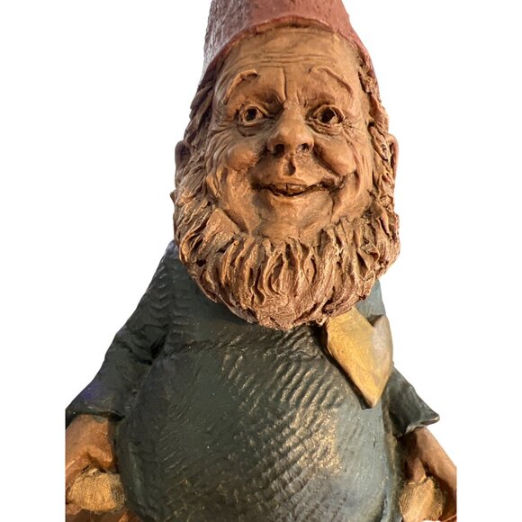 Vtg Tom Clark Daddy Owe Gnome Pockets 1990 Numbered 83 6.5" Pecan Resin Estate - Picture 2 of 6